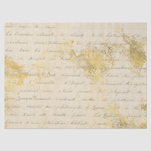 Papier Ephemera Goud Serie Design 2 (Voorkant)