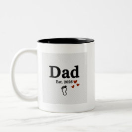 Papier Est. 2026 Mok | Cadeau voor Nieuwe Vader |