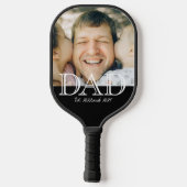 Papier Established Foto Minimaal Vaderdag Cadeau Pickleball Paddle (Achterkant)