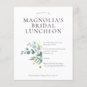 PAPIER Eucalyptus Bridal Luncheon Flyer (Voorkant)