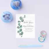 PAPIER Eucalyptus Bridal Shower Flyer (Enkel)