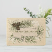  papier, feestdag, kerstmis, aangepast feestdagenkaart (Staand voorkant)