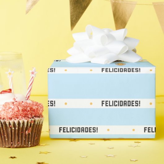 Papier Felicidades inpakken! (Verjaardagsfeest)