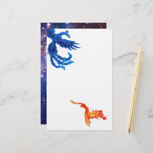 Papier, formaat: 5,5 x 8,5 inch, papier: Mat, Briefpapier (Voorkant / Achterkant in situ)