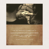 papier, foto opslaan datumkaart visitekaartje (Binnenkant ongevouwen)