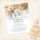PAPIER foto overlay boho kerstfeest uitnodigen Flyer