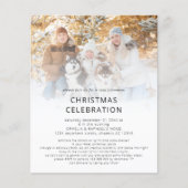 PAPIER foto overlay boho kerstfeest uitnodigen Flyer (Voorkant)