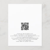 PAPIER foto overlay QR Bohemian bruiloft uitnodige Flyer (Achterkant)