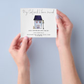 PAPIER | Funny My Cat I moved Script Moving Flyer (Hand)