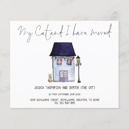 PAPIER | Funny My Cat I moved Script Moving Flyer