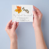 PAPIER | Funny My Cat I moved Script New Home Flyer (Hand)