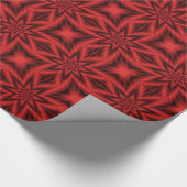 Papier Fuzzy Star in rood oppakken (Hoek)