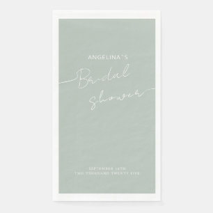 Papier Gastenhanddoeken Bruid douche. Servet