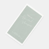 Papier Gastenhanddoeken Bruid douche. Servet (Hoek)