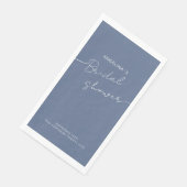 Papier Gastenhanddoeken Bruid douche. Servet (Hoek)