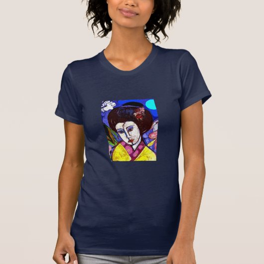Papier Geisha-dames T-Shirt (Voorkant)