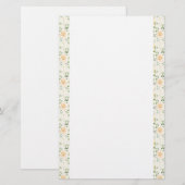 Papier-gele rozen briefpapier (Voorkant / Achterkant)