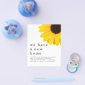 PAPIER| Gele zonnebloem die Nieuwe Homdetails bewe Flyer (Enkel)