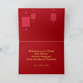 Papier-gesneden Snake Chinees Jaar Gestileerde lan Feestdagen Kaart (Binnen)