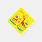 Papier-Giraffe Napkins Servet (Hoek)