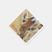 Papier-Giraffe Napkins Servet (Hoek)