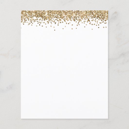 PAPIER | Glitter Celebrate Birthday Invite Flyer (Achterkant)
