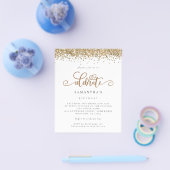 PAPIER | Glitter Celebrate Birthday Invite Flyer (Enkel)