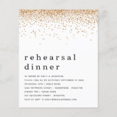 PAPIER | Glitter-repetitie voor goudmaaltijd Flyer (Voorkant)