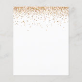 PAPIER | Glitter Wedding Rehearsal Dinner Flyer (Achterkant)