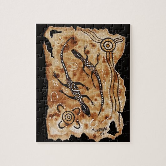 Papier Goanna's puzzel (Verticaal)