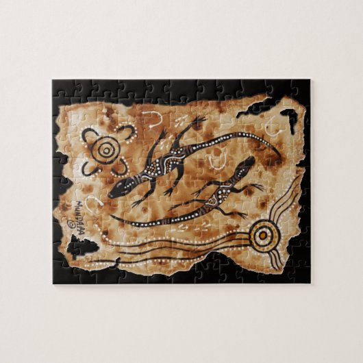 Papier Goanna's puzzel Legpuzzel (Horizontaal)