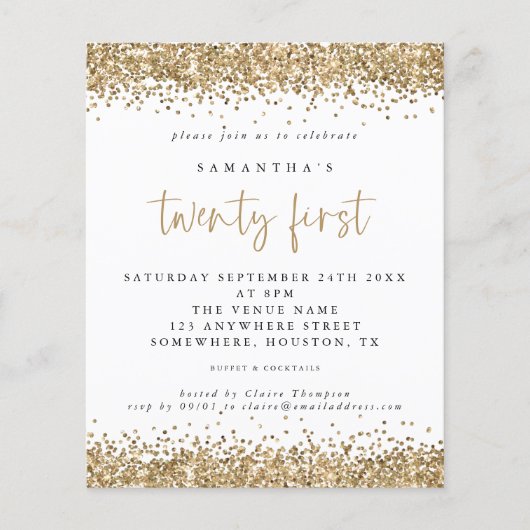 PAPIER Gold Glitter 21ste Flyer (Voorkant)