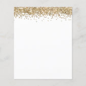 PAPIER | Gold Glitter 21ste partij nodigt uit Flyer (Achterkant)
