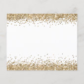 PAPIER | Gold Glitter Kerstmis Hartelijk dank Flyer (Achterkant)