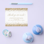 PAPIER | Gold Glitter Kerstmis Hartelijk dank Flyer (Enkel)