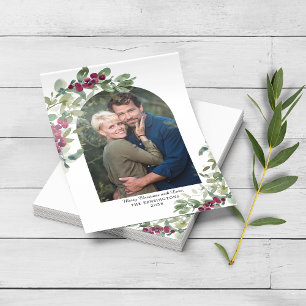 PAPIER Green Eucalyptus Arch met Kerstmis Kaart