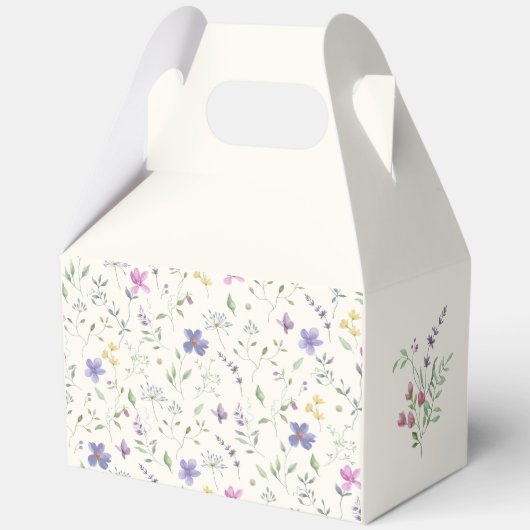 Papier gunstbox, Gable 5x3x6.5 Bedankdoosjes (Achterkant)