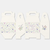 Papier gunstbox, Gable 5x3x6.5 Bedankdoosjes (Ongevouwen)