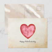  papier Happy Valentines Day Heart Feestdagenkaart (Voorkant / Achterkant)