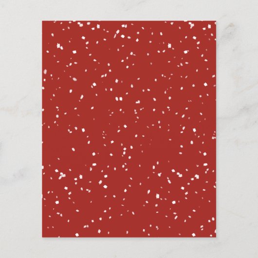 PAPIER | Holiday Open House Party Red Flyer (Achterkant)