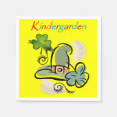 Papier in de kindertuin van St. Patrick's Day Servet (Voorkant)
