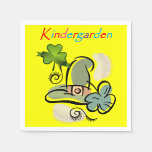 Papier in de kindertuin van St. Patrick's Day Servet