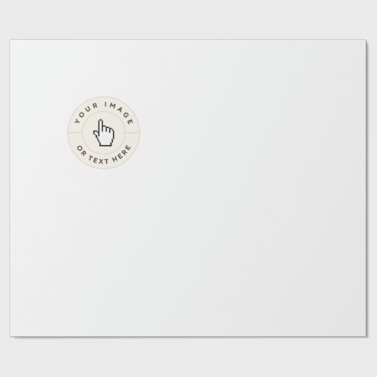 Papier inpakken - Aangepast (afbeelding/tekst toev (Vlak)