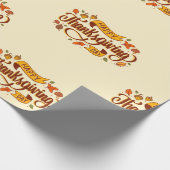 Papier inpakken - Happy Thanksgiving Day (Hoek)