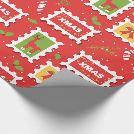 Papier inpakken met briefkaarten (Hoek)