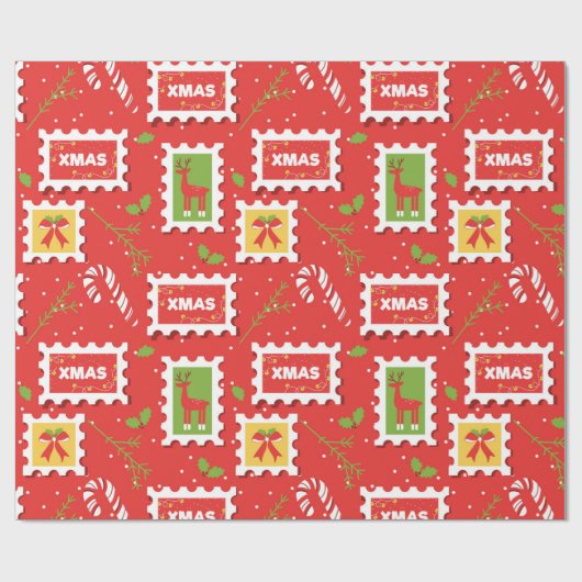 Papier inpakken met briefkaarten (Vlak)