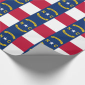 Papier inpakken met de vlag van North Carolina (Hoek)