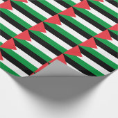 Papier inpakken met de vlag van Palestina (Hoek)