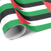 Papier inpakken met de vlag van Palestina (Rol Hoek)