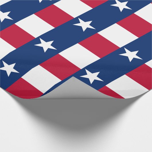 Papier inpakken met de vlag van Texas (Hoek)